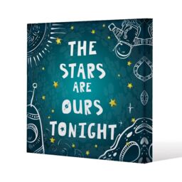 Benjamin Tate Design The Stars are Ours Tonight (Canvas Print) / 127 x 127 x 4cm in Natural - Size: 127 x 127 x 4 cm - thumbnail 1