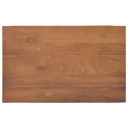 Berkfield Home TV Cabinet with Wheels 80x50x42 cm Solid Teak Wood in Brown - Size: 80 x 50 x 42 cm - thumbnail 6