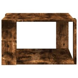 Berkfield Home Coffee Table Smoked Oak 51.5x51.5x30 cm Engineered Wood in Brown - thumbnail 5
