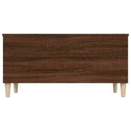 Berkfield Home Decorative Coffee Table Brown Oak 90x44.5x45 cm Engineered Wood - thumbnail 7