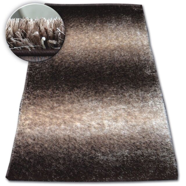 RugsX Shaggy Space Rug in Brown - Size: 120 cm x 170 cm - image 1