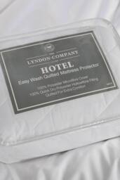 The Lyndon Company Easy Wash Quilted Mattress Protector - Deyongs 1846 in White - Size: Super King - thumbnail 5
