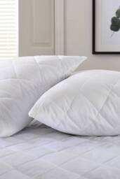The Lyndon Company Easy Wash Quilted Mattress Protector - Deyongs 1846 in White - Size: Super King - thumbnail 2
