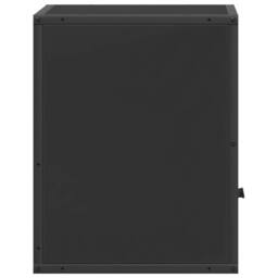 Berkfield Home Wall-mounted Bedside Cabinets 2 pcs Black 40x31x39.5 cm - thumbnail 7