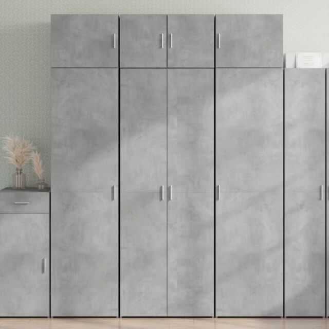 Berkfield Home Highboard Concrete Grey 70x42.5x185 cm Engineered Wood - image 1