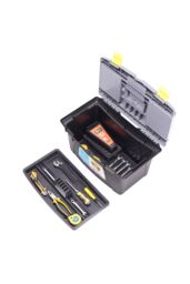 Living and Home Home Storage Box Organizer Lockable Case with Removable Tray in Black - Size: XL - thumbnail 4