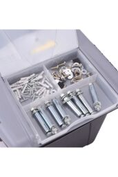 Living and Home Home Storage Box Organizer Lockable Case with Removable Tray in Black - Size: XL - thumbnail 5