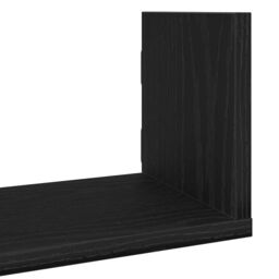 Berkfield Home Wall Shelves 3 pcs Black Oak 58x18x18 cm Engineered Wood - Size: 58 x 18 x 18 cm - thumbnail 8