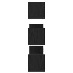 Berkfield Home Wall Shelves 3 pcs Black Oak 58x18x18 cm Engineered Wood - Size: 58 x 18 x 18 cm - thumbnail 6