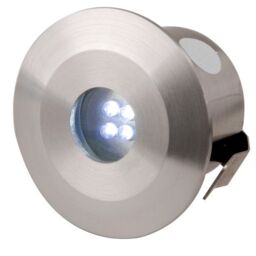Netlighting Stainless Steel LED Kit 4 x 0.5W Blue LEDs IP44 in Grey