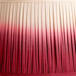 Ruma Fuchsia Pink Ombre Pleated Tapered Lamp Shade for Table Lamps - Size: 8 inches - thumbnail 3