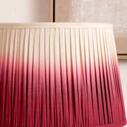 Ruma Fuchsia Pink Ombre Pleated Tapered Lamp Shade for Table Lamps - Size: 8 inches - thumbnail 2