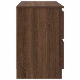 Berkfield Home TV Cabinet Brown Oak 80x35x54 cm Engineered Wood - Size: 80 x 35 x 54 cm - thumbnail 7