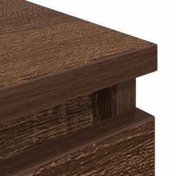 Berkfield Home TV Cabinet Brown Oak 80x35x54 cm Engineered Wood - Size: 80 x 35 x 54 cm - thumbnail 9