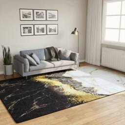 Berkfield Home Rug Washable Multicolour 190x300 cm Anti Slip - Size: 100 cm diameter - thumbnail 2