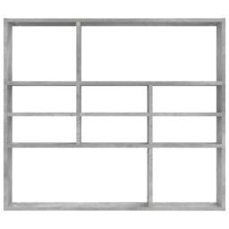 Berkfield Home Wall Shelf Concrete Grey 90x16x78 cm Engineered Wood - Size: 90 x 16 x 78 cm - thumbnail 4