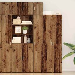 Berkfield Home Wall Cabinet Old Wood 30x42.5x40 cm Engineered Wood in Brown - thumbnail 2
