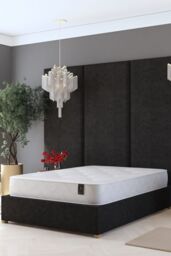 Laurence Llewelyn-Bowen Hotel Quality 1000 Pocket Mattress in White - Size: Single - thumbnail 2