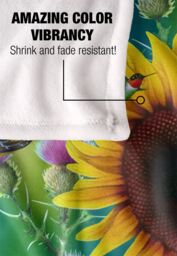 JQ Licensing Jg-Jp Sunflowers & Songbirds Pattern Silky Touch Super Soft Throw Blanket 152 X 127 cm in White - thumbnail 4