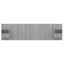 Berkfield Home Classic Bed Headboard with Cabinets Grey Sonoma Engineered Wood - thumbnail 4