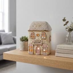 Garden Greatness Antique Peony House Tealight Holder in White - Size: 1 Pack - thumbnail 1
