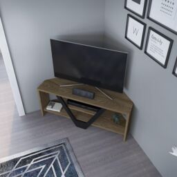 Decorotika Karin TV Stand TV Unit for TVs up to 45 inch in Light Brown - thumbnail 3