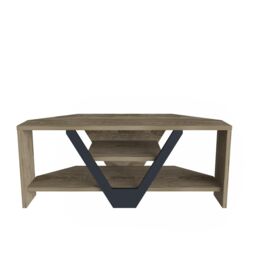 Decorotika Karin TV Stand TV Unit for TVs up to 45 inch in Light Brown - thumbnail 4