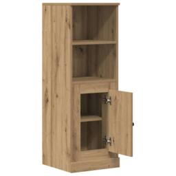 Berkfield Home Highboard Artisian Oak 36x35.5x103.5 cm Engineered Wood in Brown - thumbnail 4