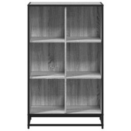 Berkfield Home Book Cabinet Grey Sonoma 65.5x33x107.5 cm Engineered Wood - thumbnail 4