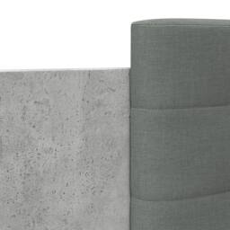 Berkfield Home Bed Frame with LED without Mattress Concrete Grey 200x200 cm - thumbnail 9