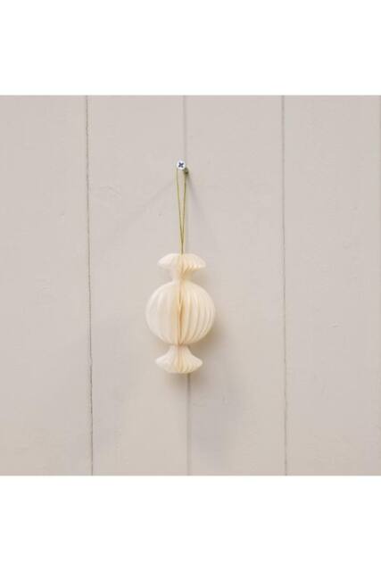 KDMD Set of 3 Off-White Candy Baubles - image 1