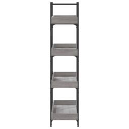 Berkfield Home Decorative Bookcase 4-Tier Grey Sonoma 100x33x145.5 cm Engineered Wood - thumbnail 5