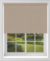 Blinds Outlet Blackout Roller Blind in Beige - Size: 60 cm width x 210 cm drop