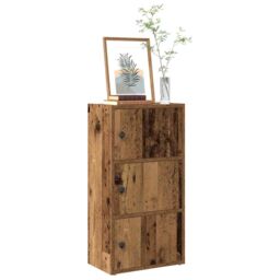 Berkfield Home Bookcase Old Wood 40x24x77 cm Engineered Wood in Brown - Size: 40 x 24 x 77 cm - thumbnail 1