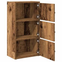 Berkfield Home Bookcase Old Wood 40x24x77 cm Engineered Wood in Brown - Size: 40 x 24 x 77 cm - thumbnail 5