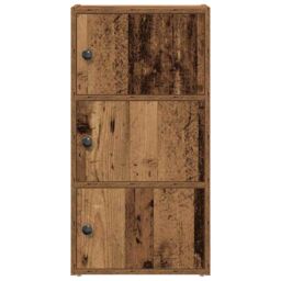 Berkfield Home Bookcase Old Wood 40x24x77 cm Engineered Wood in Brown - Size: 40 x 24 x 77 cm - thumbnail 4
