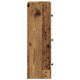 Berkfield Home Bookcase Old Wood 40x24x77 cm Engineered Wood in Brown - Size: 40 x 24 x 77 cm - thumbnail 6