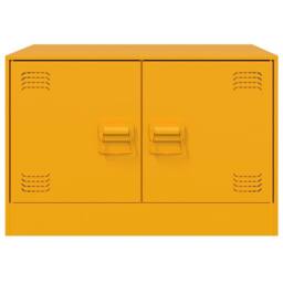 Berkfield Home Coffee Table Mustard Yellow 67x50x44 cm Steel - Size: 67 x 50 x 44 cm - thumbnail 6