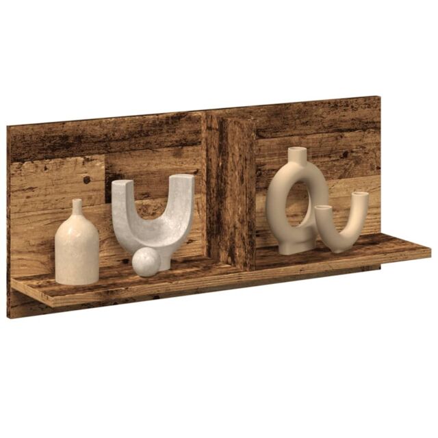 Berkfield Home Wall Cabinet 70x16.5x30 cm Old Wood Engineered Wood in Brown - image 1