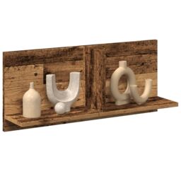 Berkfield Home Wall Cabinet 70x16.5x30 cm Old Wood Engineered Wood in Brown - thumbnail 1