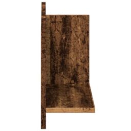 Berkfield Home Wall Cabinet 70x16.5x30 cm Old Wood Engineered Wood in Brown - thumbnail 5