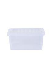 Wham Crystal 5 x 11L Stackable Plastic Storage Boxes with Lids Clear - thumbnail 3