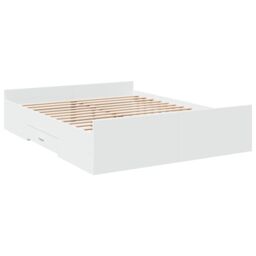 Berkfield Home Bed Frame with Drawers without Mattress White 160x200 cm - thumbnail 6