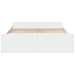 Berkfield Home Bed Frame with Drawers without Mattress White 160x200 cm - thumbnail 4