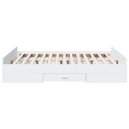 Berkfield Home Bed Frame with Drawers without Mattress White 160x200 cm - thumbnail 5