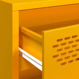 Berkfield Home Sideboard¬†Mustard Yellow 68x39x58.5 cm Cold-rolled Steel - thumbnail 9