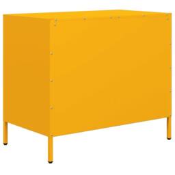 Berkfield Home Sideboard¬†Mustard Yellow 68x39x58.5 cm Cold-rolled Steel - thumbnail 7