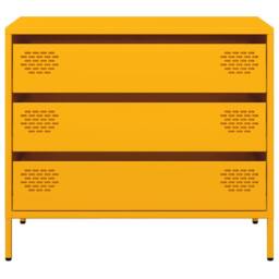 Berkfield Home Sideboard¬†Mustard Yellow 68x39x58.5 cm Cold-rolled Steel - thumbnail 5