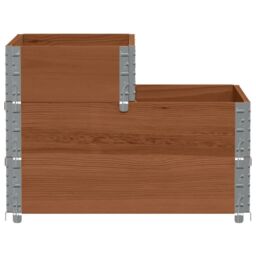 Berkfield Home 3-Tier Raised Bed Brown 120x80 cm Solid Wood Pine - thumbnail 4