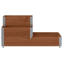 Berkfield Home 3-Tier Raised Bed Brown 120x80 cm Solid Wood Pine - thumbnail 3